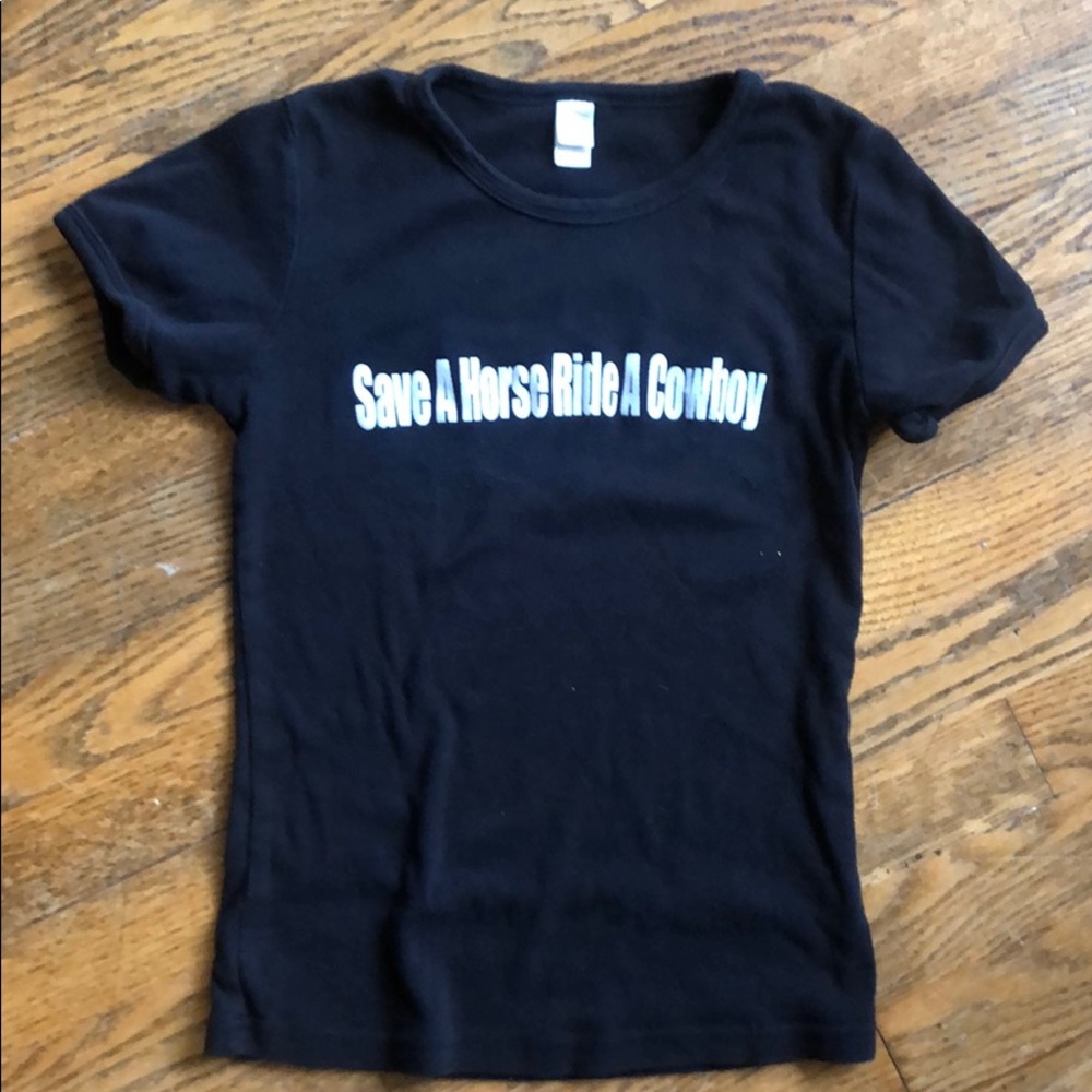 🐎 SAVE A HORSE RIDE A COWBOY 🤠 WOMENS FITTES TEE